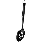 Ложка с отверстиями Mallony  CLASSICO NERO нержавеюшая сталь, рабочая часть non-stick