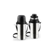 Термос 1л      АМЕТ 1С-657 Дорожный, ШИРОКОЕ ГОРЛО, нерж. сталь, колба нерж. сталь