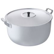 Кастрюля SCOVO 15л, МШ-006 серый, алюминий, без покрытия, металл крышка