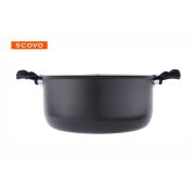 Кастрюля SCOVO 4,5 л Consul RC-026 черн алюмин,крышка стекл
